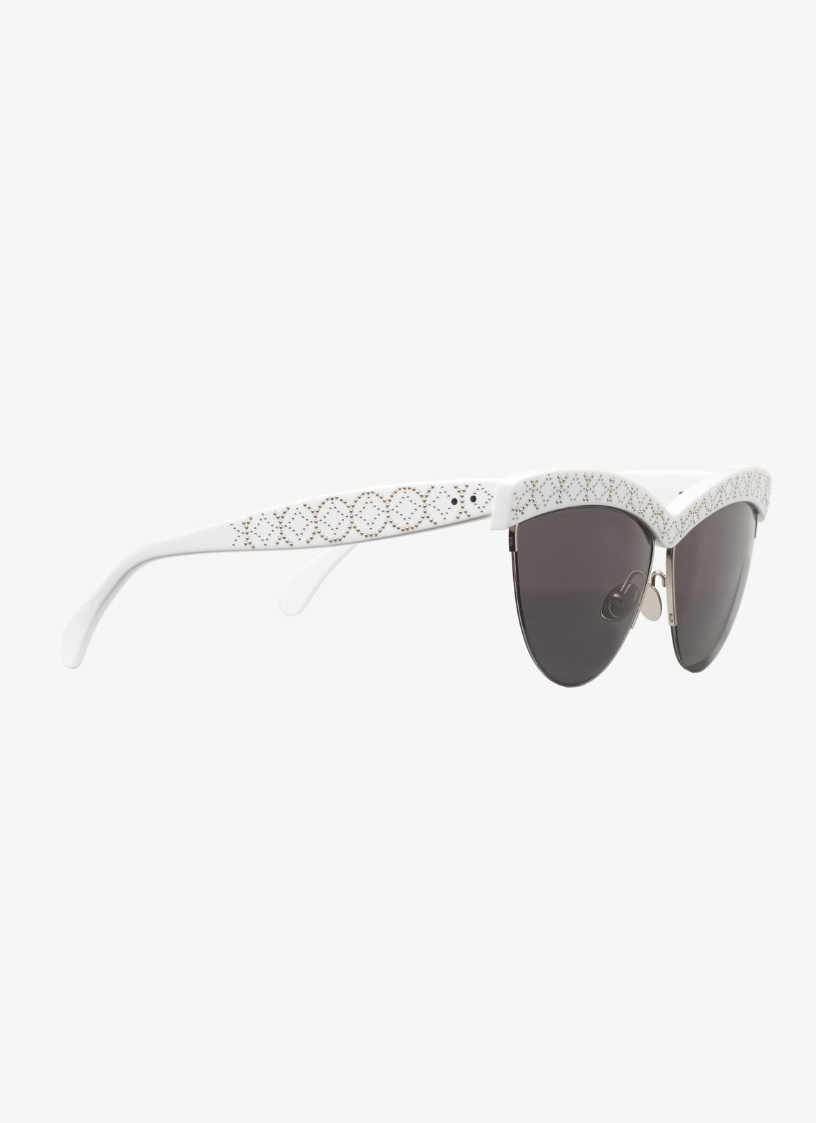 GLASSES LUNETTES WHITE/GREY ALAÏA WHITE-WHITE-GRAY  GLASSES LUNETTES WHITE/GREY